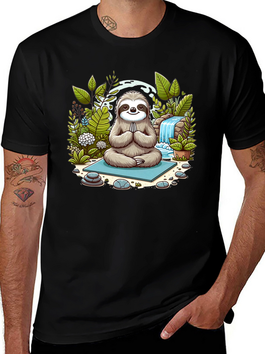 Meditating Sloth Graphic Tee