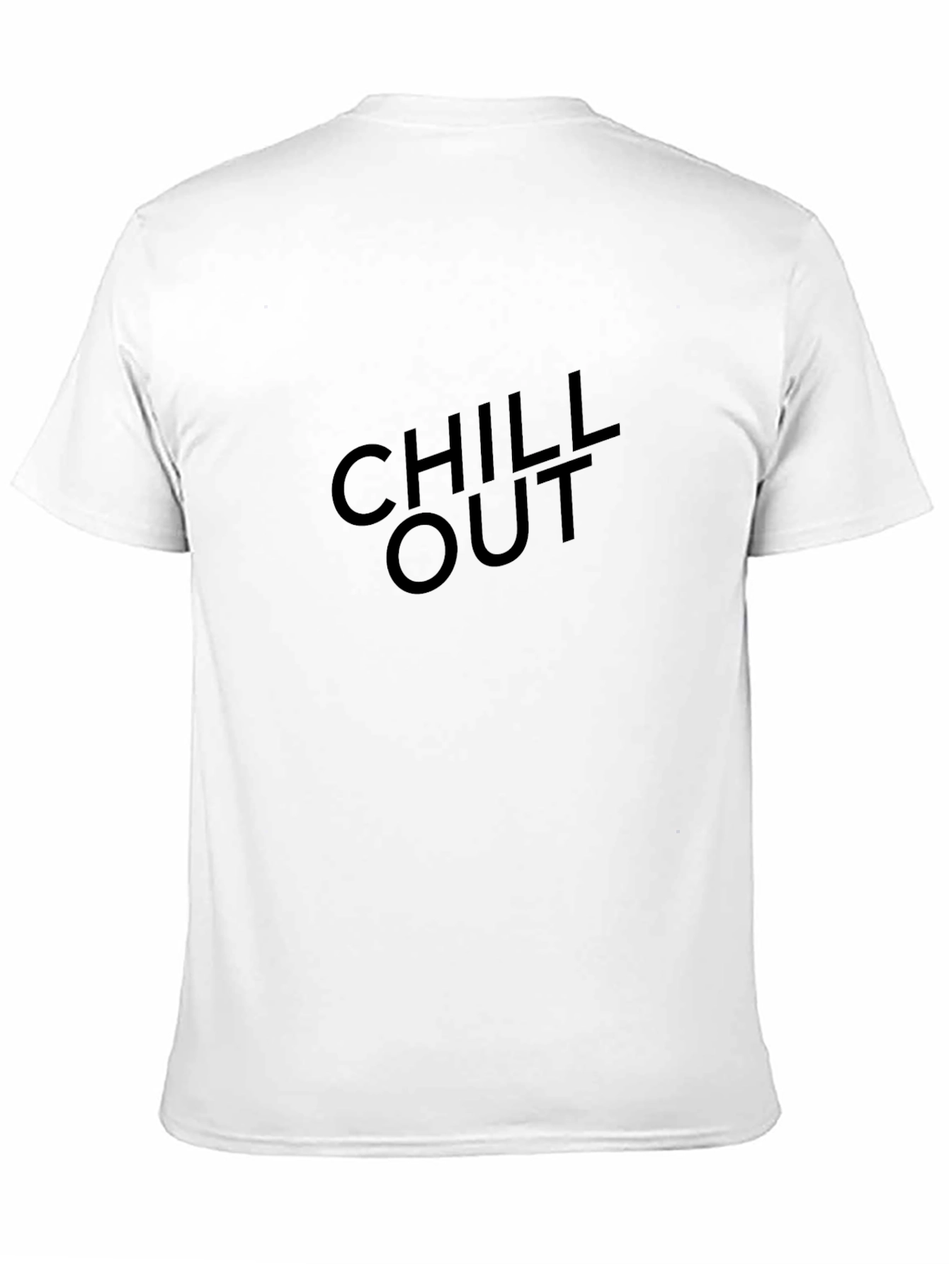 Chill Out Black T-Shirt - Relaxed Style