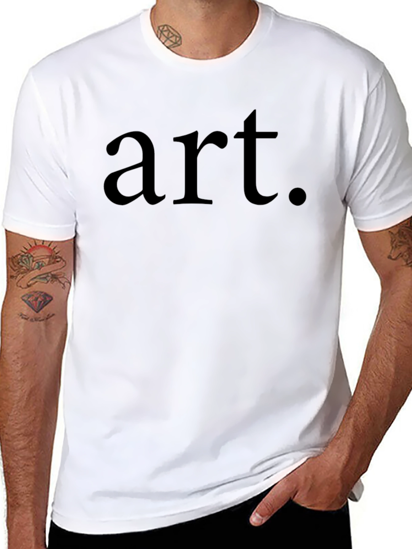 Minimalist Art. Black Graphic Tee