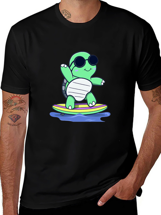 Surfing Turtle Graphic Tee