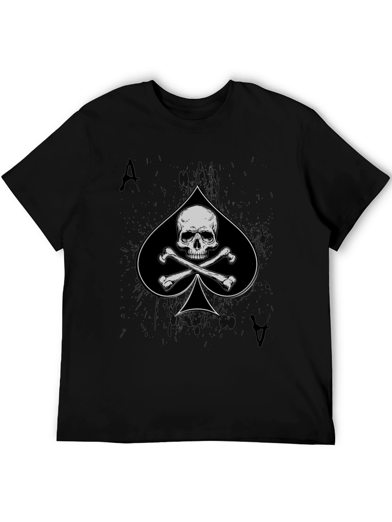 Ace of Spades Skull Graphic T-Shirt