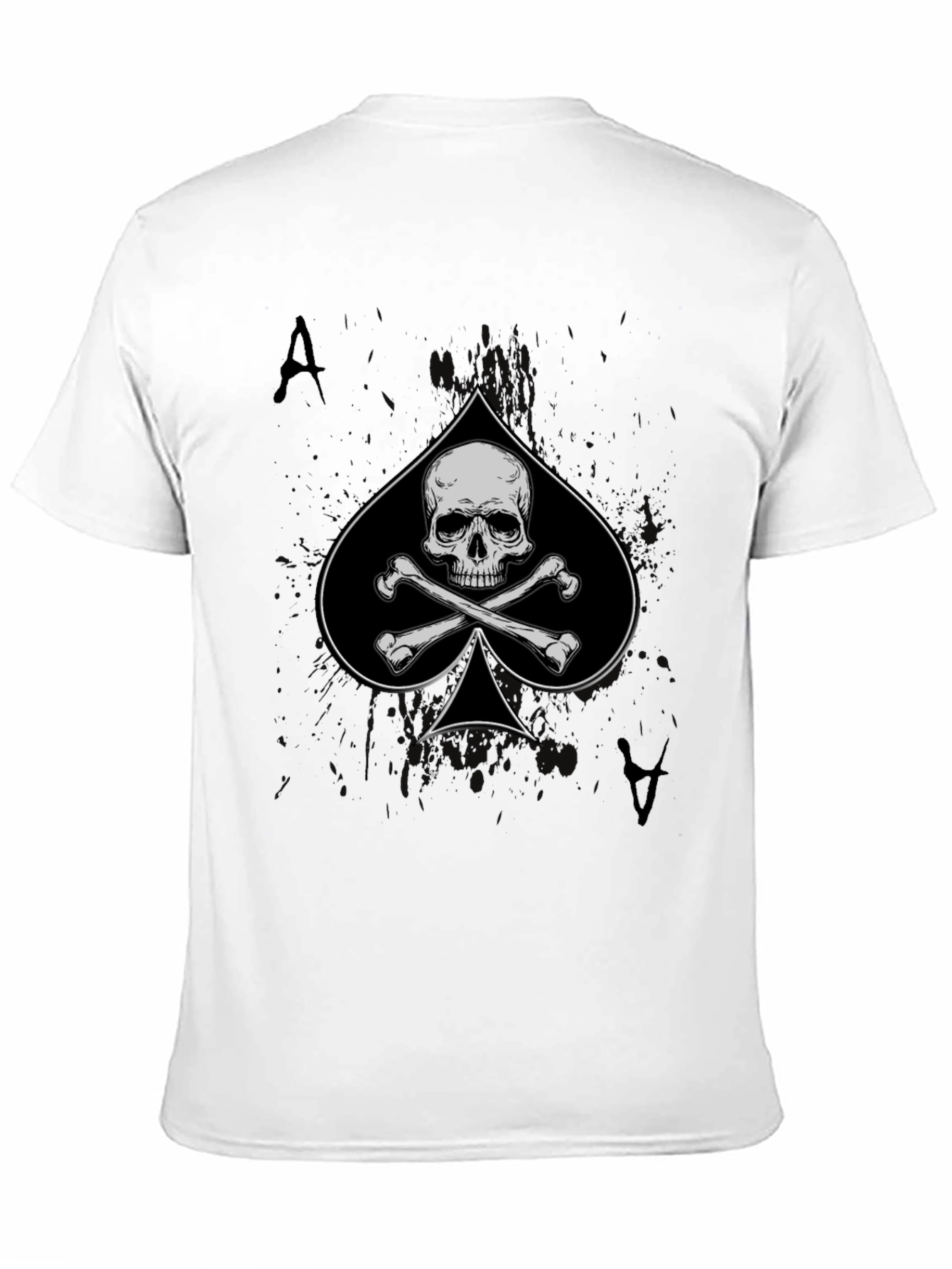 Ace of Spades Skull Graphic T-Shirt