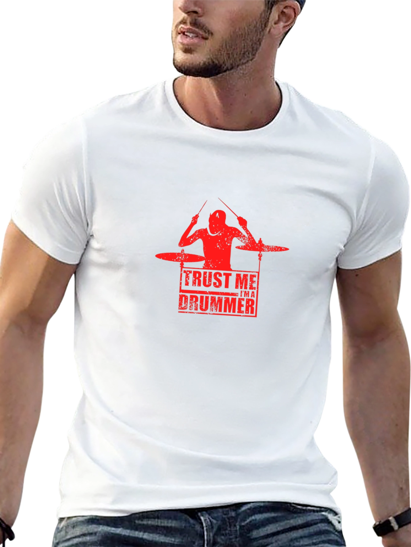 Trust Me Im a Drummer Black T-Shirt