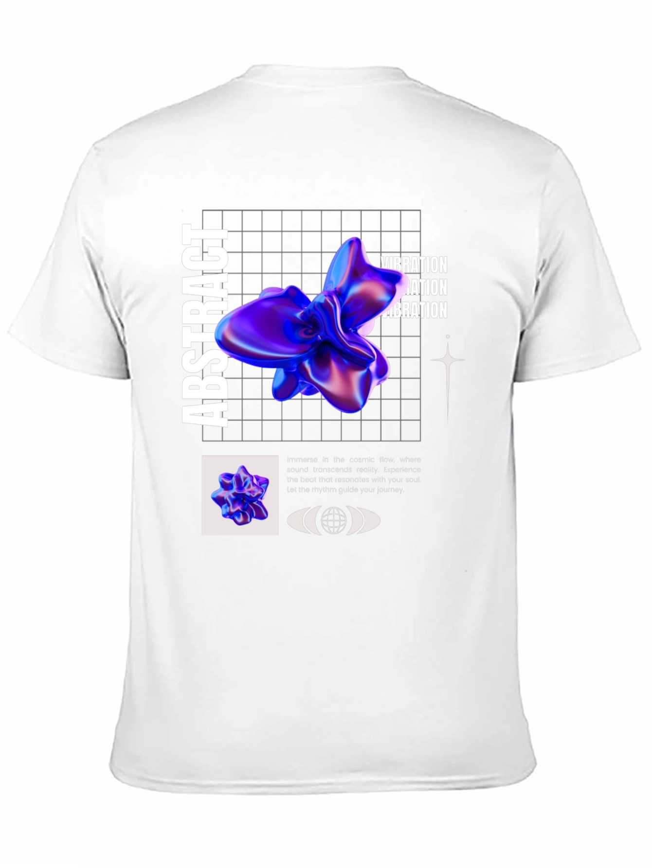 Abstract Vibration Graphic T-Shirt - Modern Style