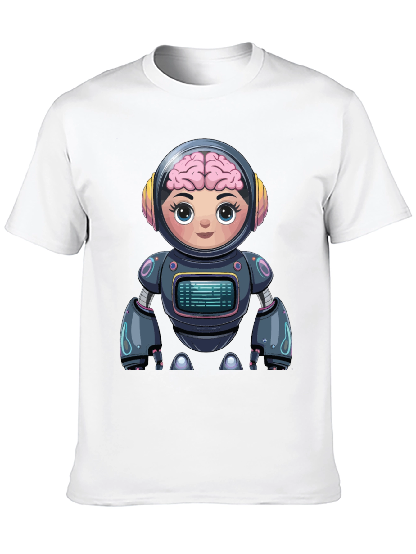 Robot Brain T-Shirt - Unique Graphic Tee
