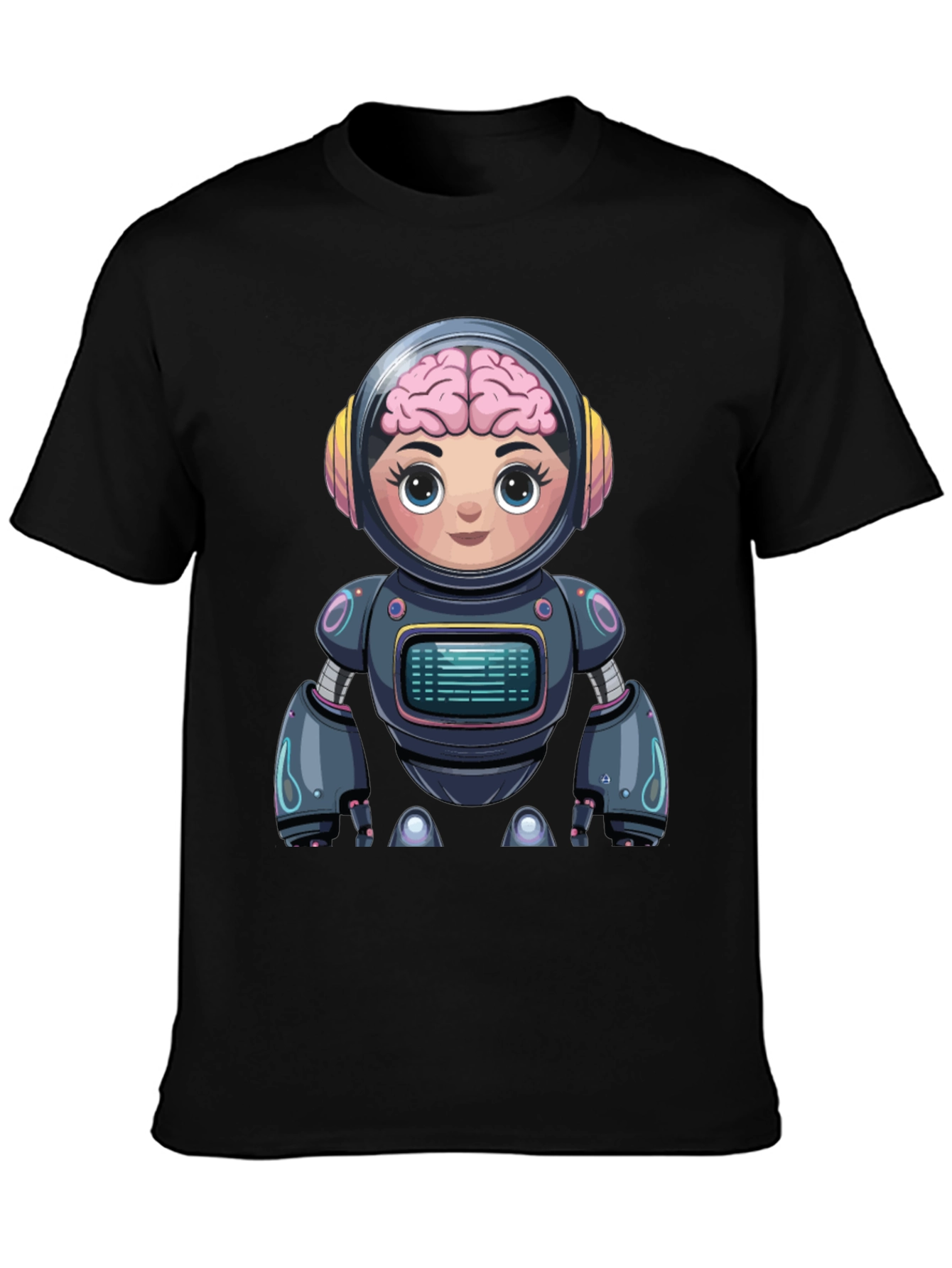 Robot Brain T-Shirt - Unique Graphic Tee