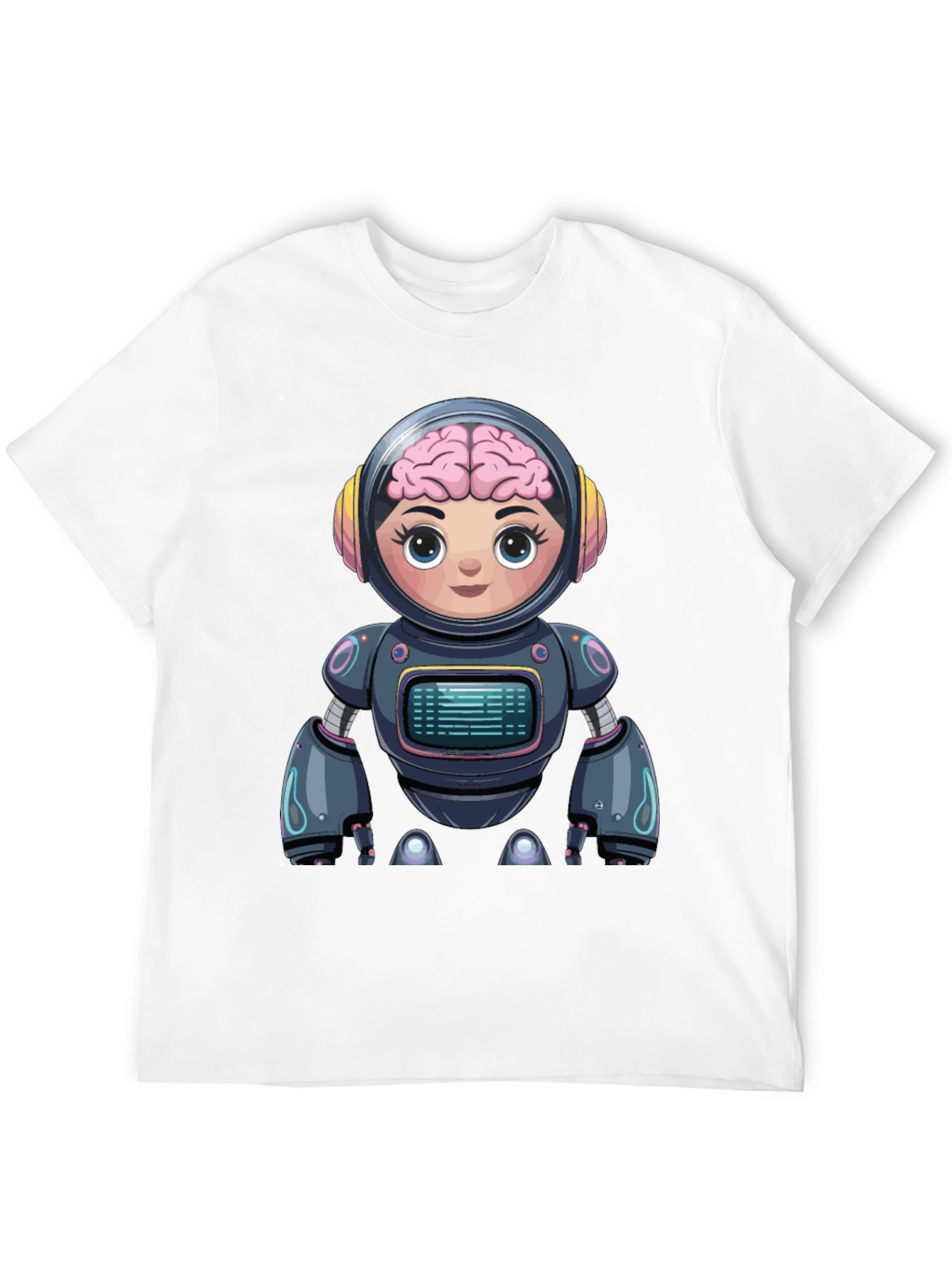 Robot Brain T-Shirt - Unique Graphic Tee