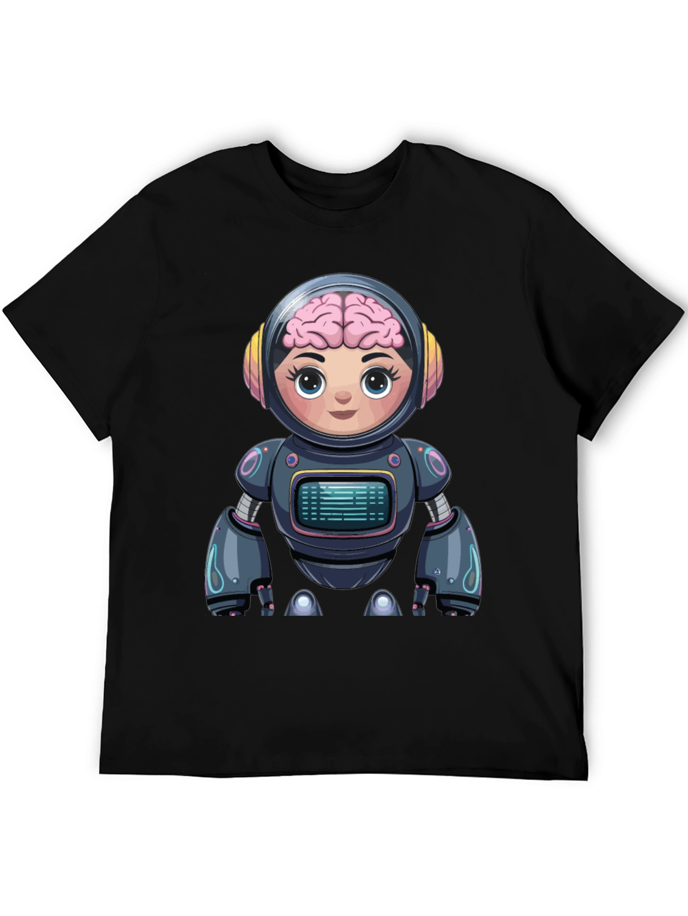 Robot Brain T-Shirt - Unique Graphic Tee