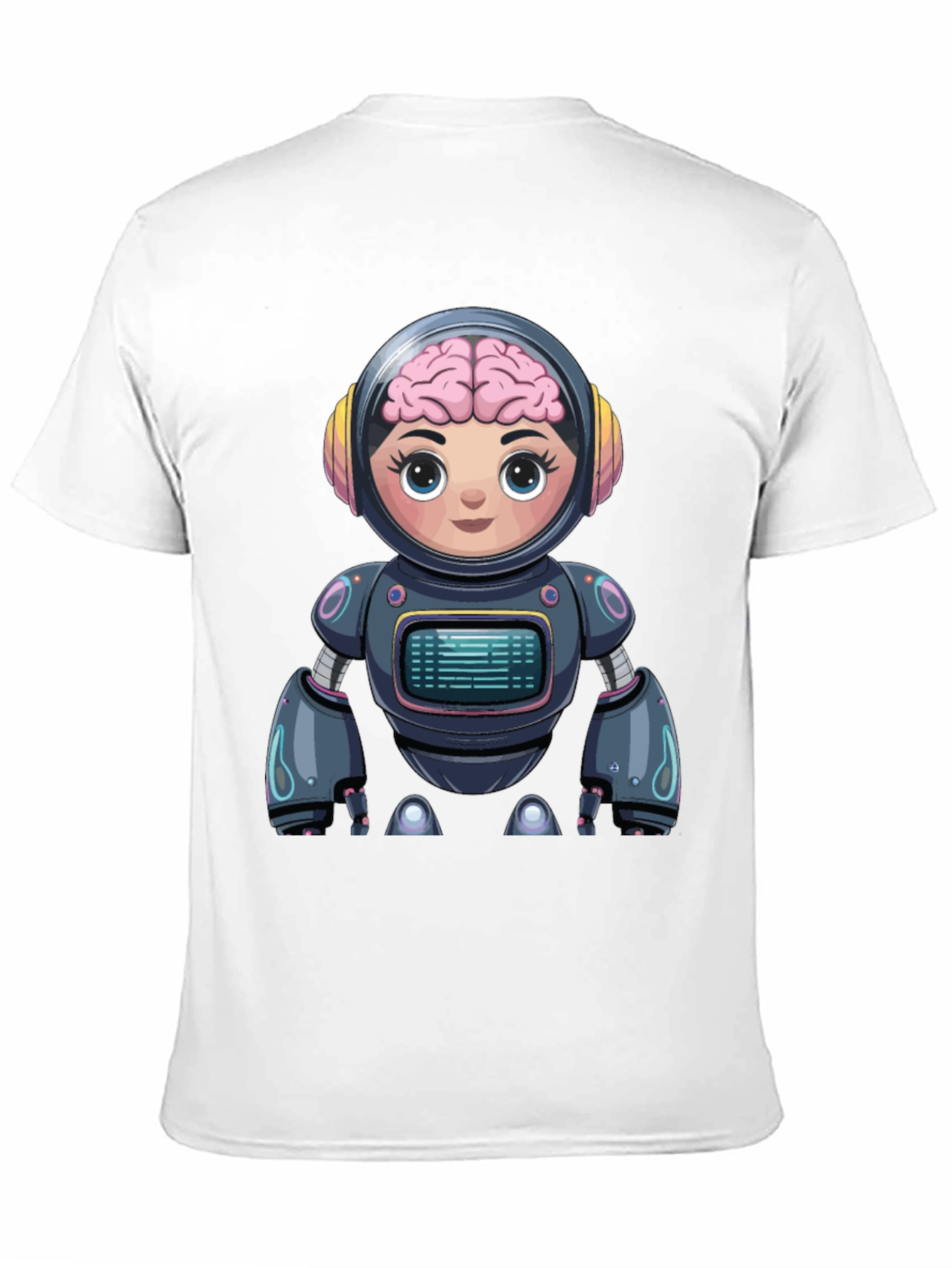Robot Brain T-Shirt - Unique Graphic Tee