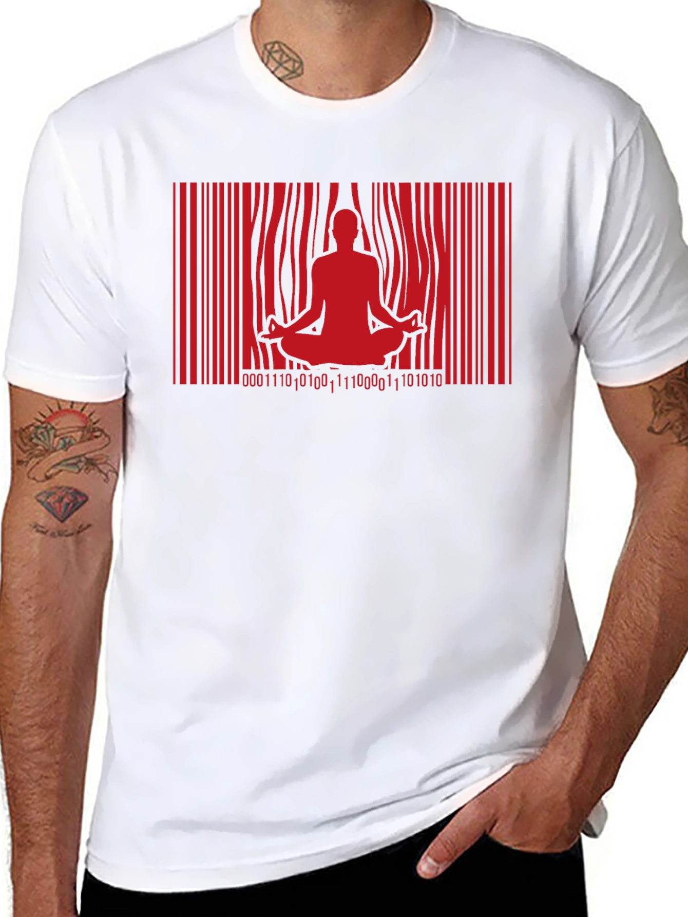 Meditate Code T-Shirt - Cool Zen Graphic Tee
