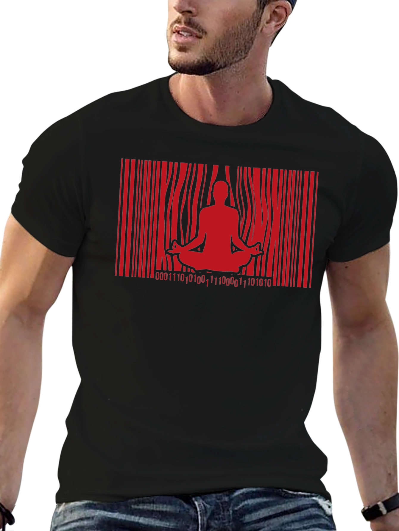 Meditate Code T-Shirt - Cool Zen Graphic Tee