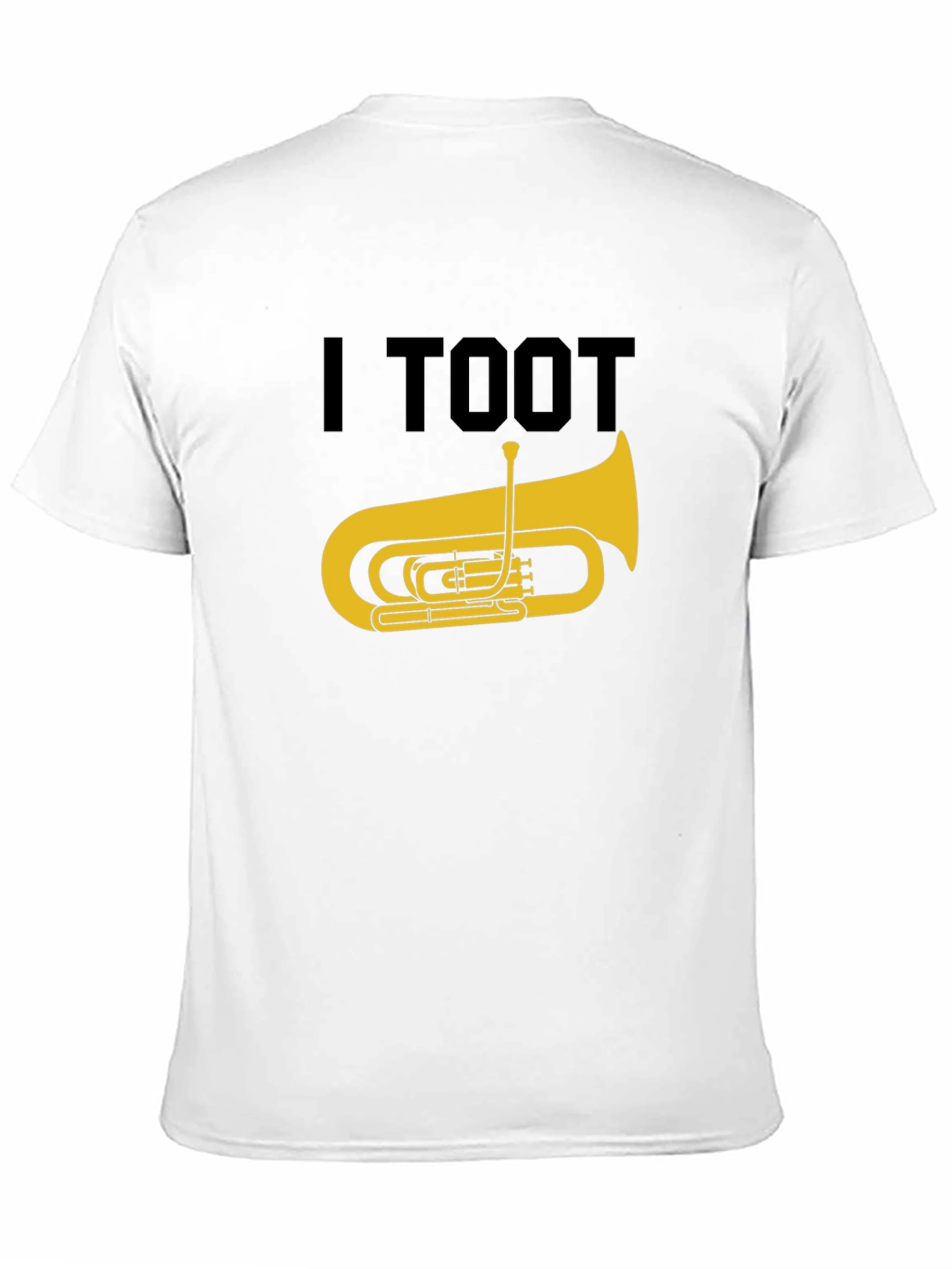 I Toot Tuba Funny Music Lover Black T-Shirt