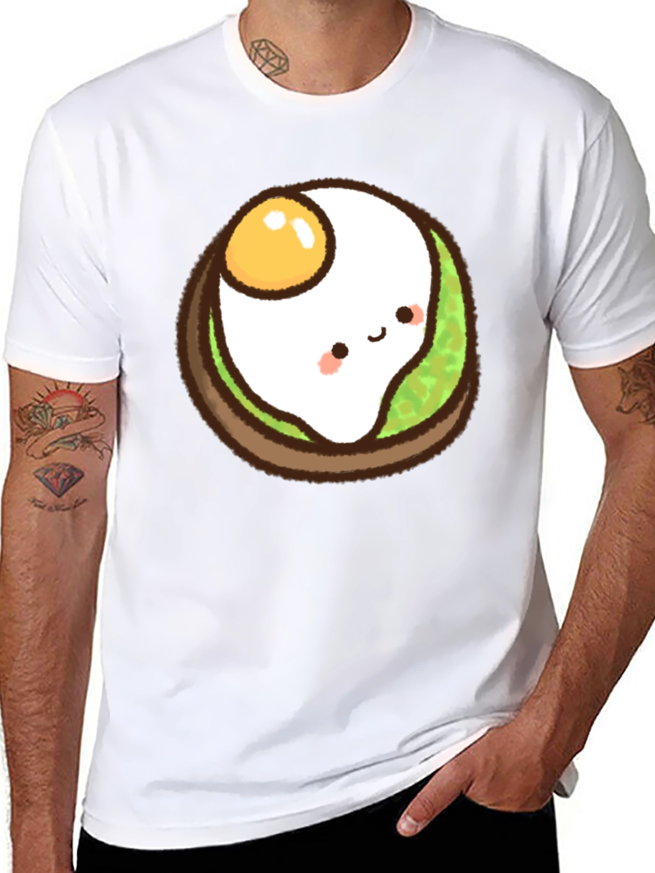 Cute Avocado Toast Graphic T-Shirt