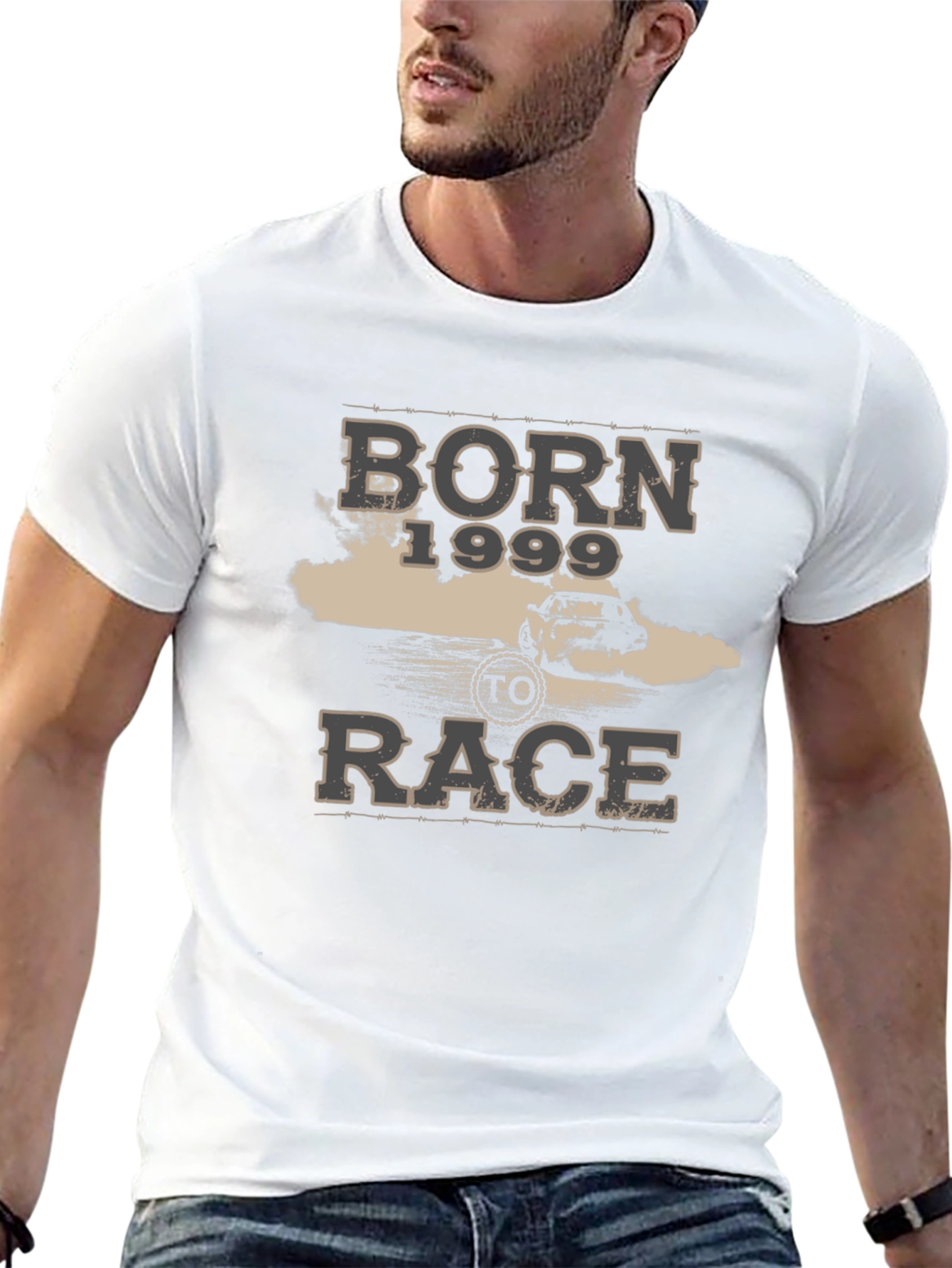 Born 1999 to Race Black Graphic T-Shirt