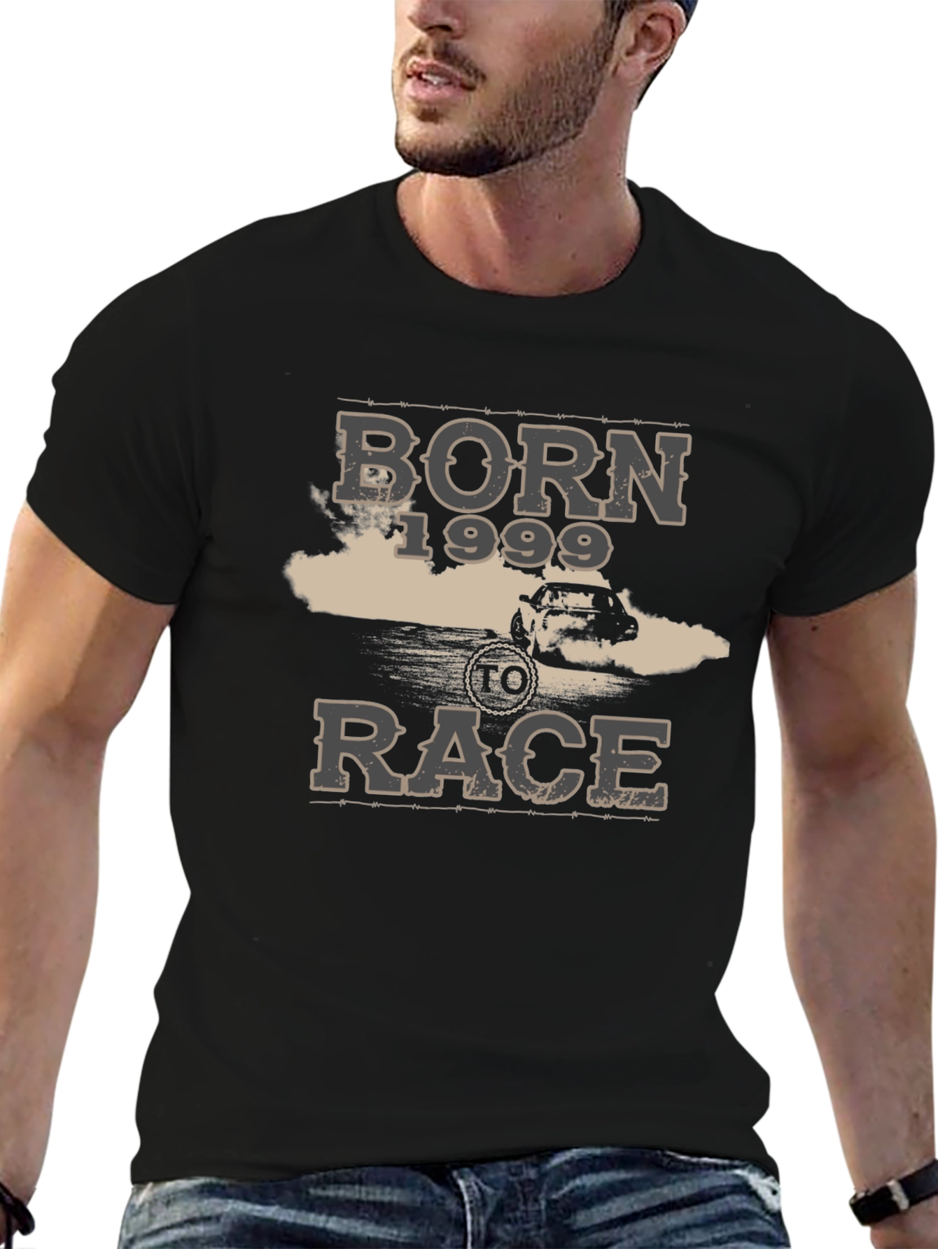 Born 1999 to Race Black Graphic T-Shirt