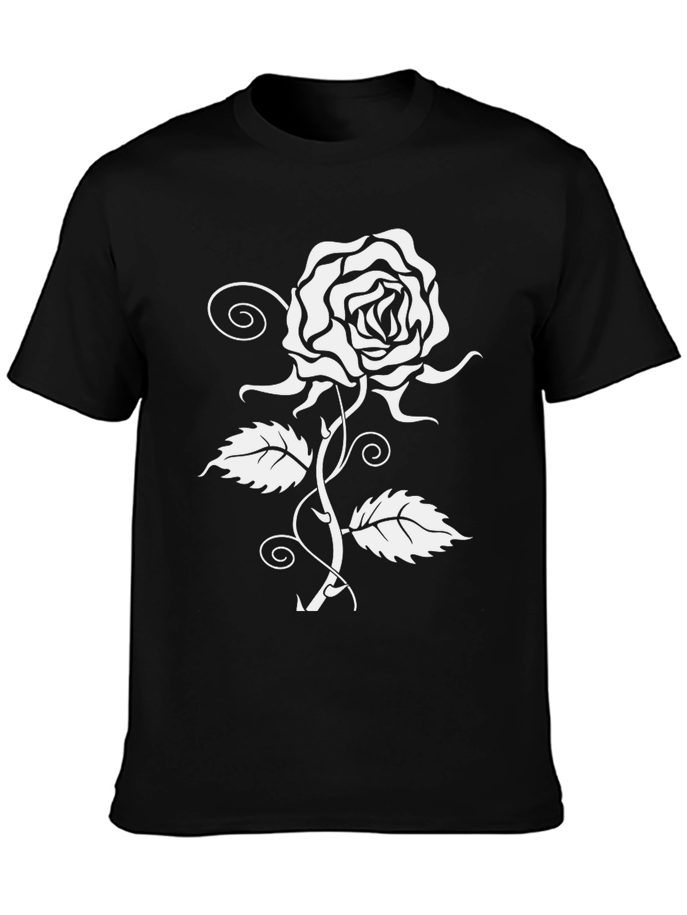 Black Rose Graphic Tee - Stylish & Unique Design