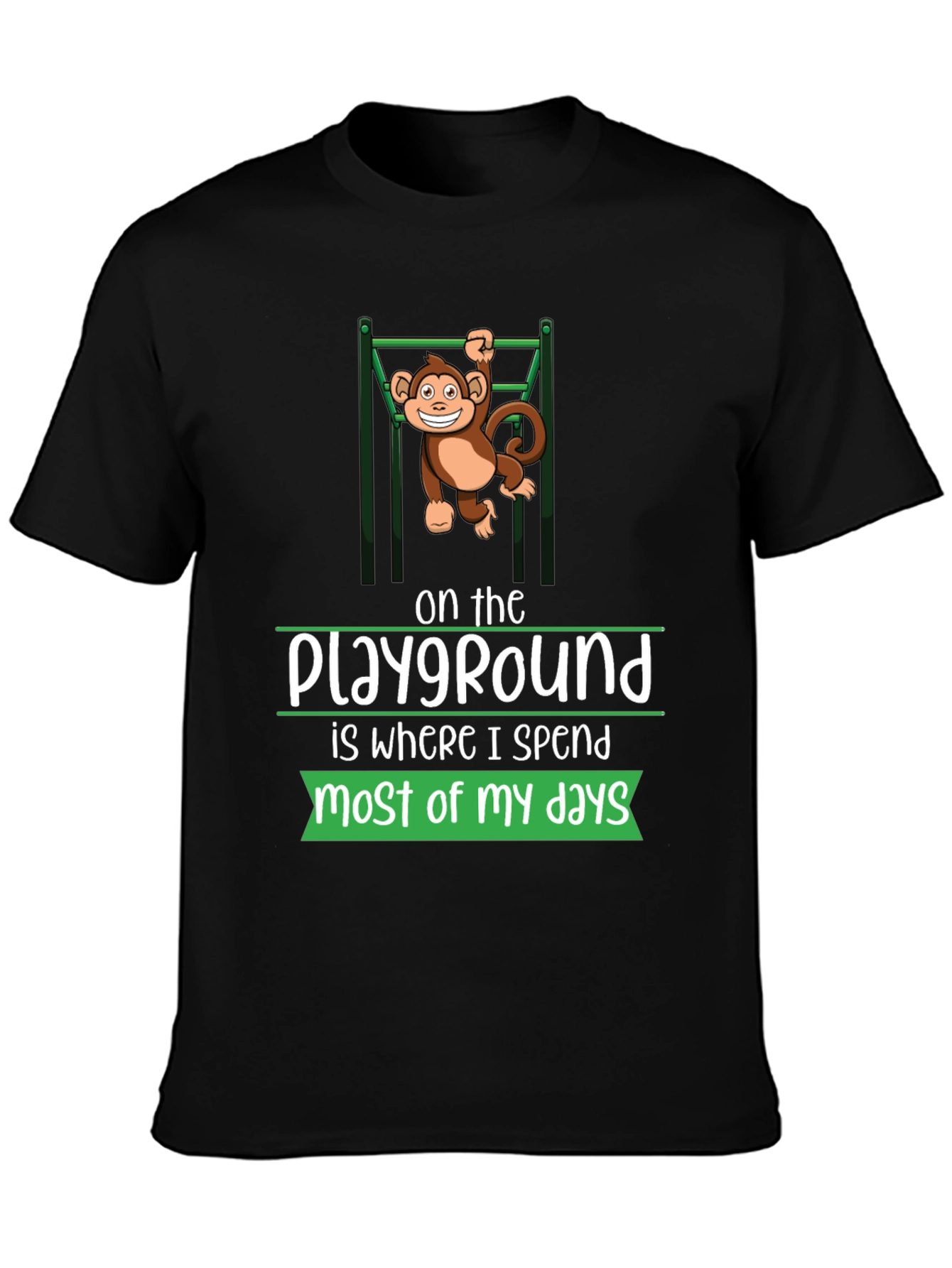 Playground Monkey Tee - Comfortable Graphic T-Shirt