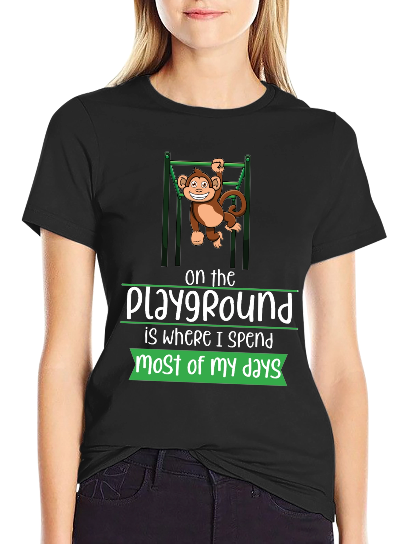 Playground Monkey Tee - Comfortable Graphic T-Shirt