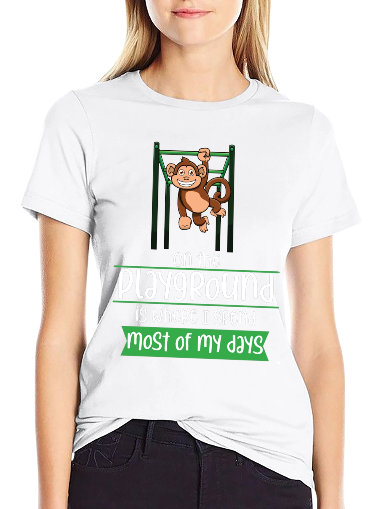 Playground Monkey Tee - Comfortable Graphic T-Shirt
