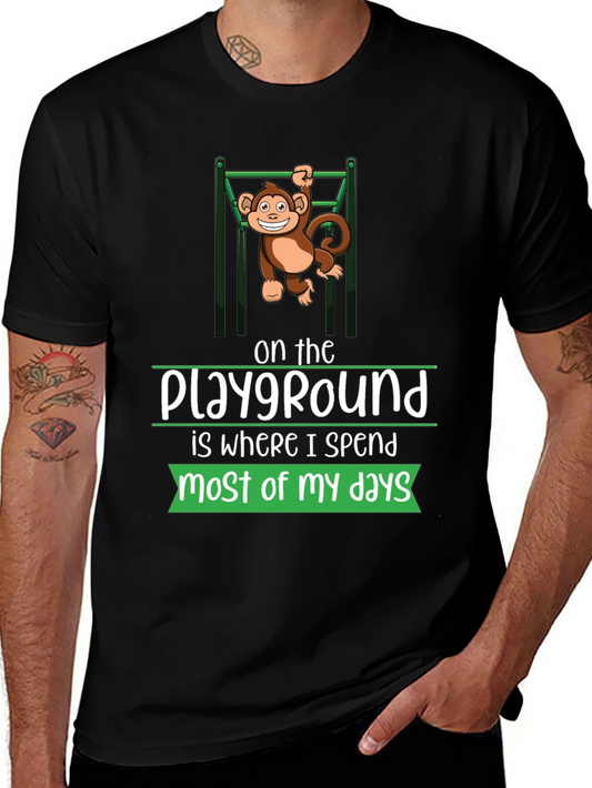 Playground Monkey Tee - Comfortable Graphic T-Shirt