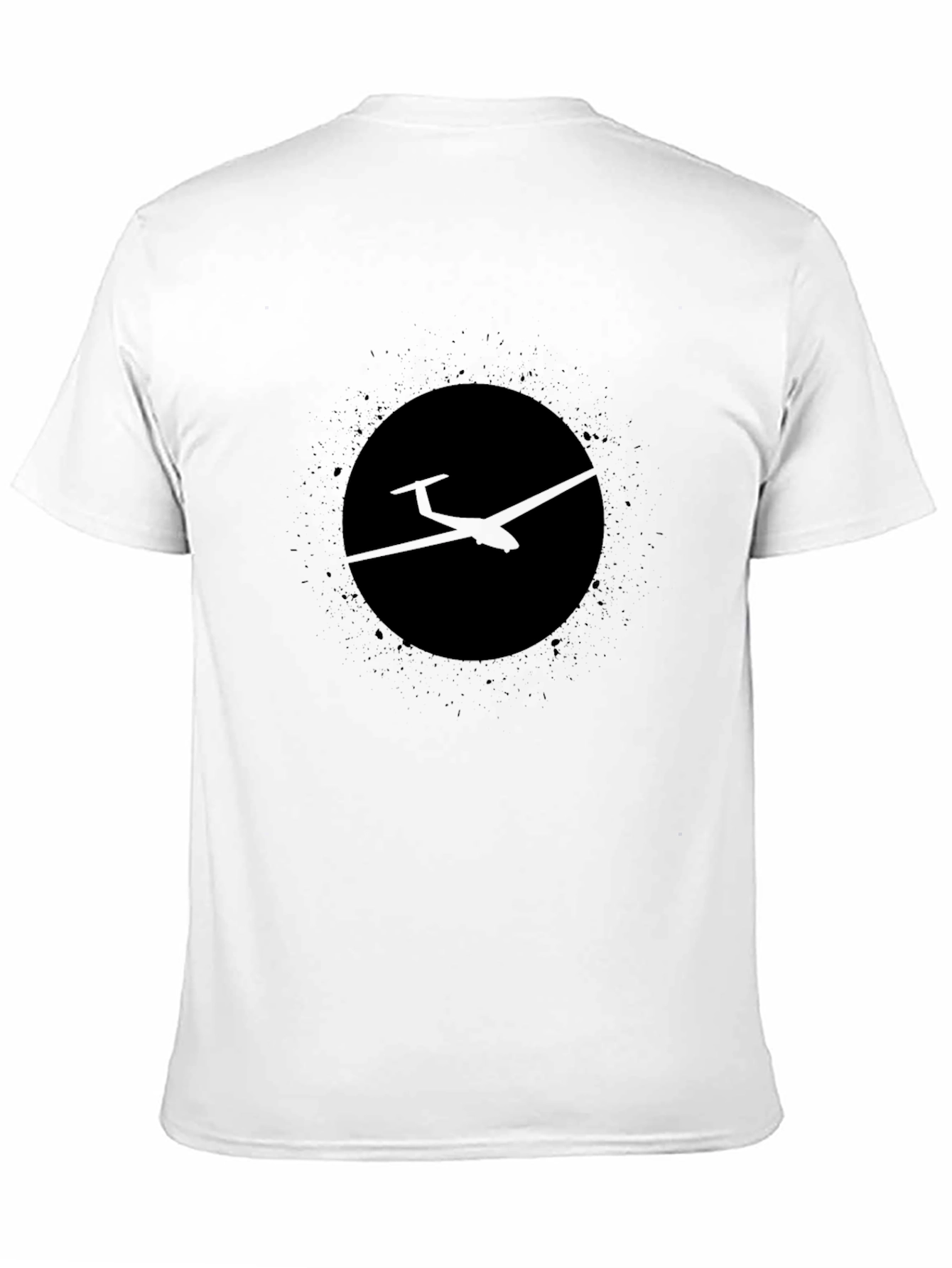 Black Glider Plane T-Shirt
