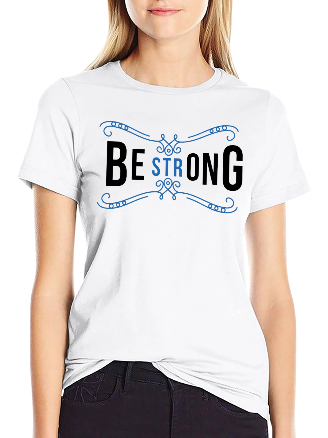 Be Strong Graphic Tee - Black T-Shirt
