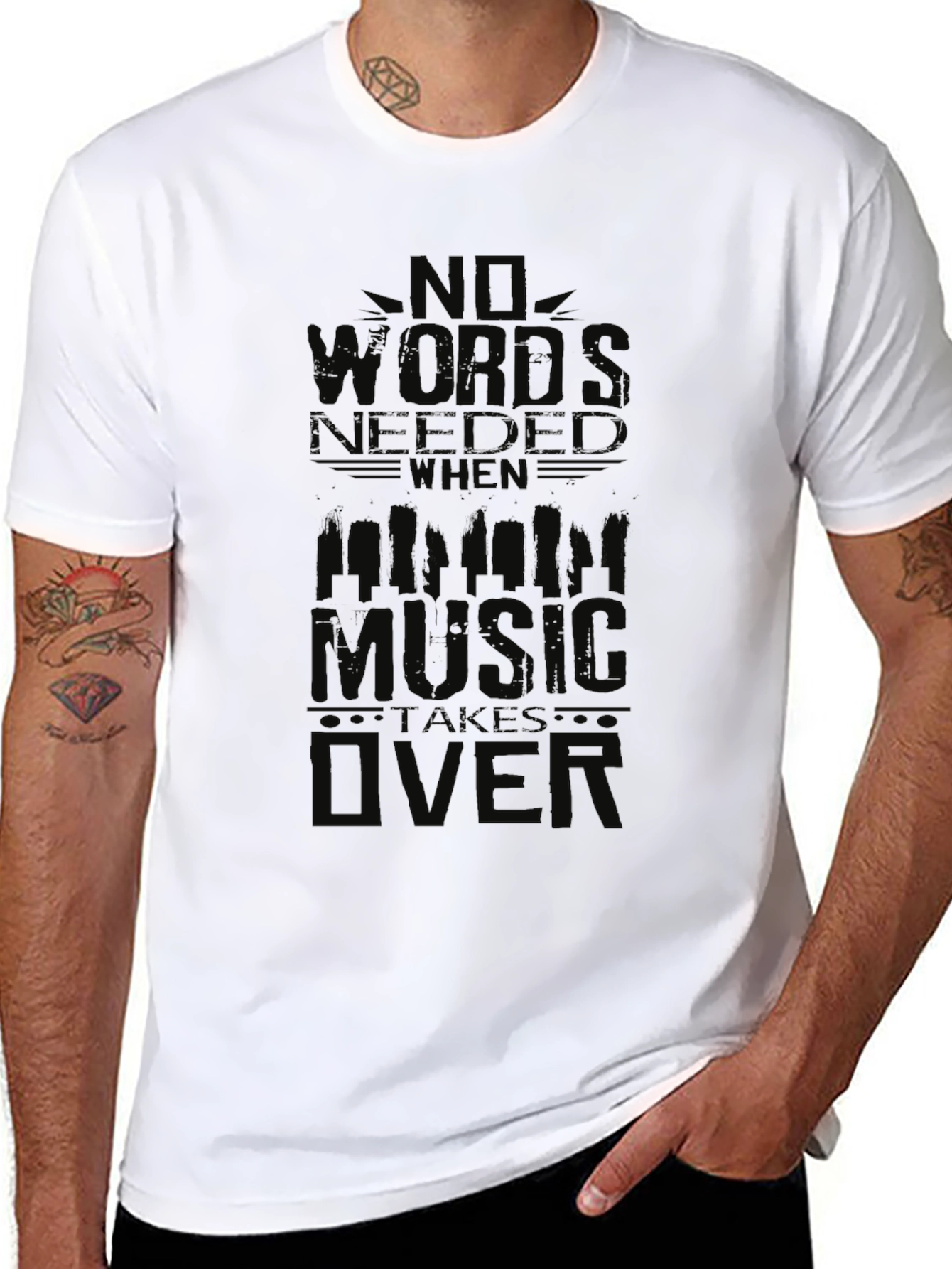No Words Needed When Music Takes Over T-Shirt