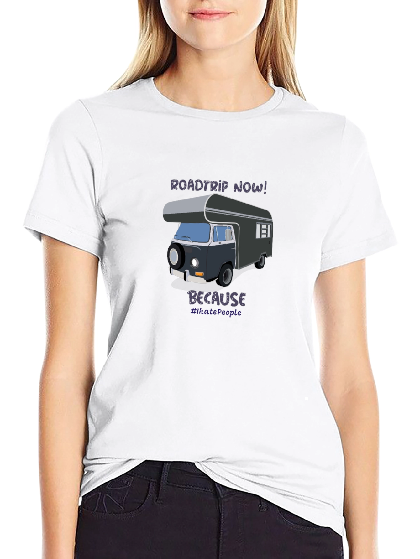Roadtrip Now! T-Shirt - Camper Van Tee
