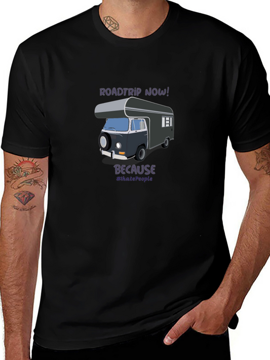 Roadtrip Now! T-Shirt - Camper Van Tee