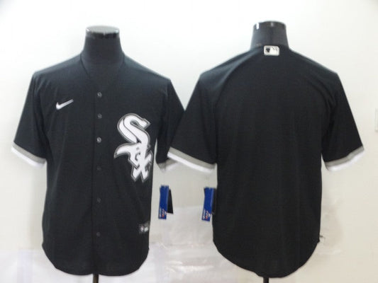 Men's Chicago White Sox Black Alternate Replica Blank Jerseys