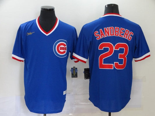 Men's Chicago Cubs Ryne Sandberg #23 Blue Alternate Game Jerseys