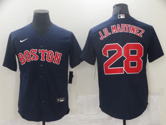 Men's Boston Red Sox J.D. Martinez #28 Navy Replica Baseball Jerseys