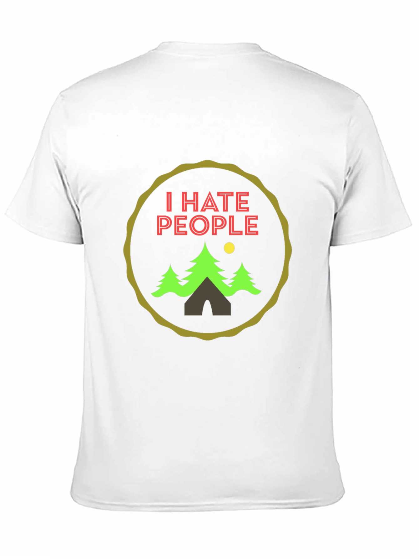 I Hate People Camping Graphic Tee