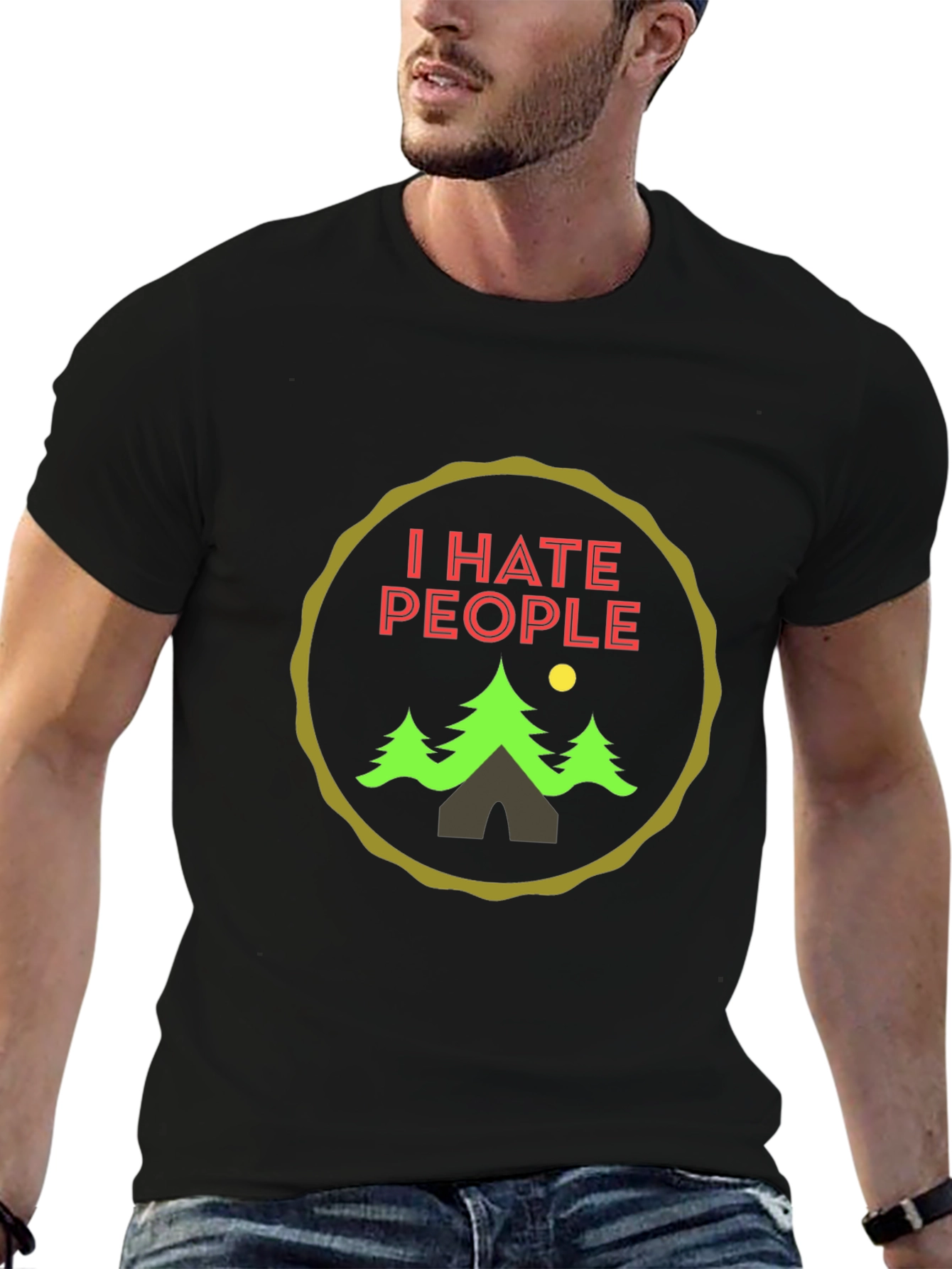 I Hate People Camping Graphic Tee