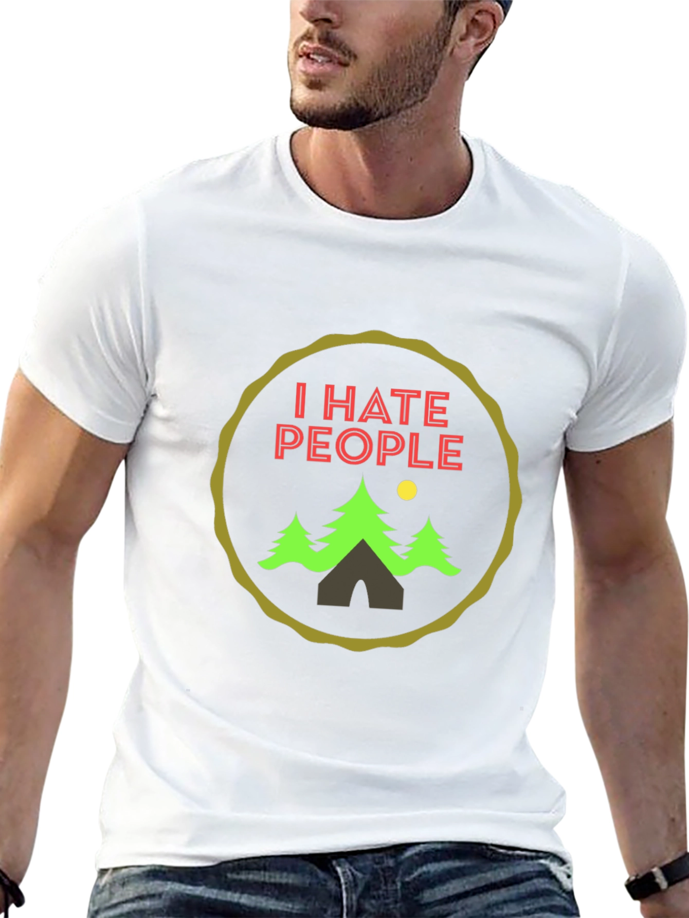 I Hate People Camping Graphic Tee