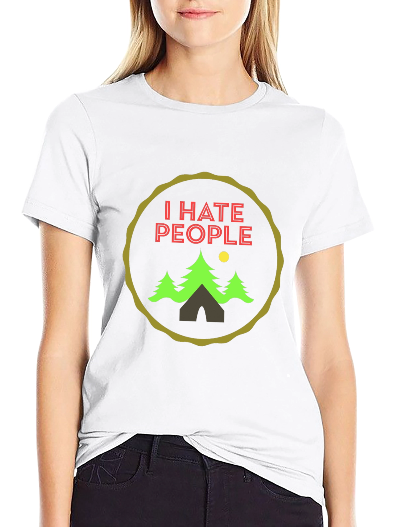 I Hate People Camping Graphic Tee