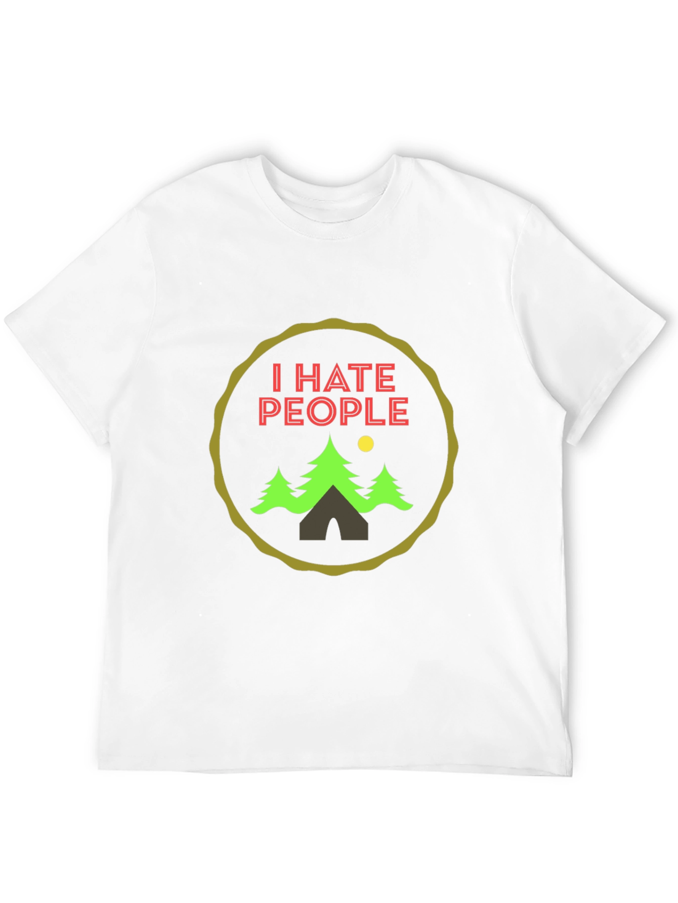 I Hate People Camping Graphic Tee