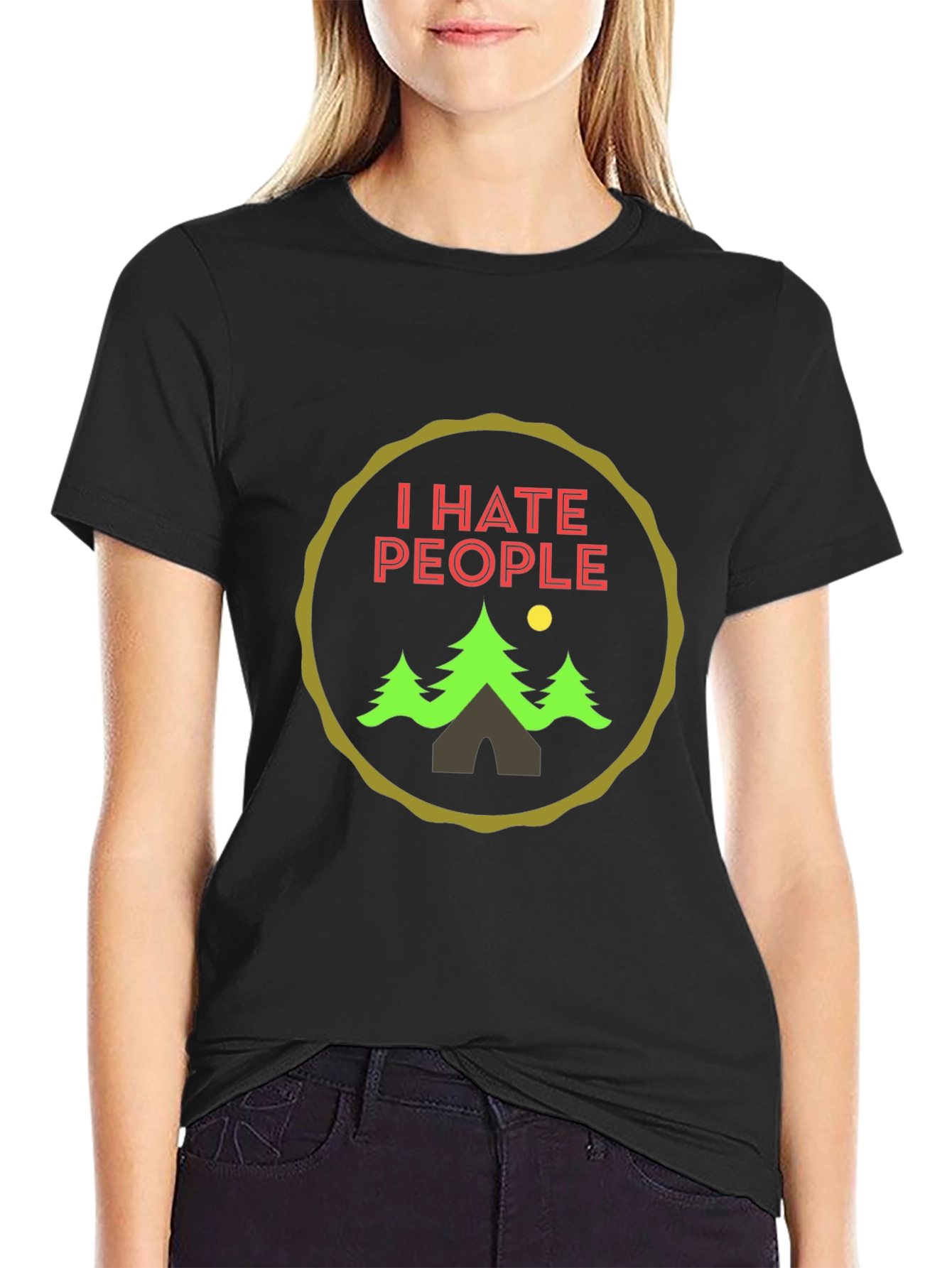 I Hate People Camping Graphic Tee