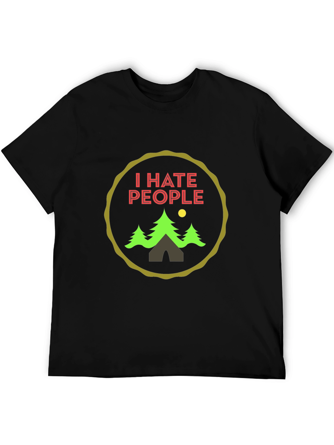 I Hate People Camping Graphic Tee