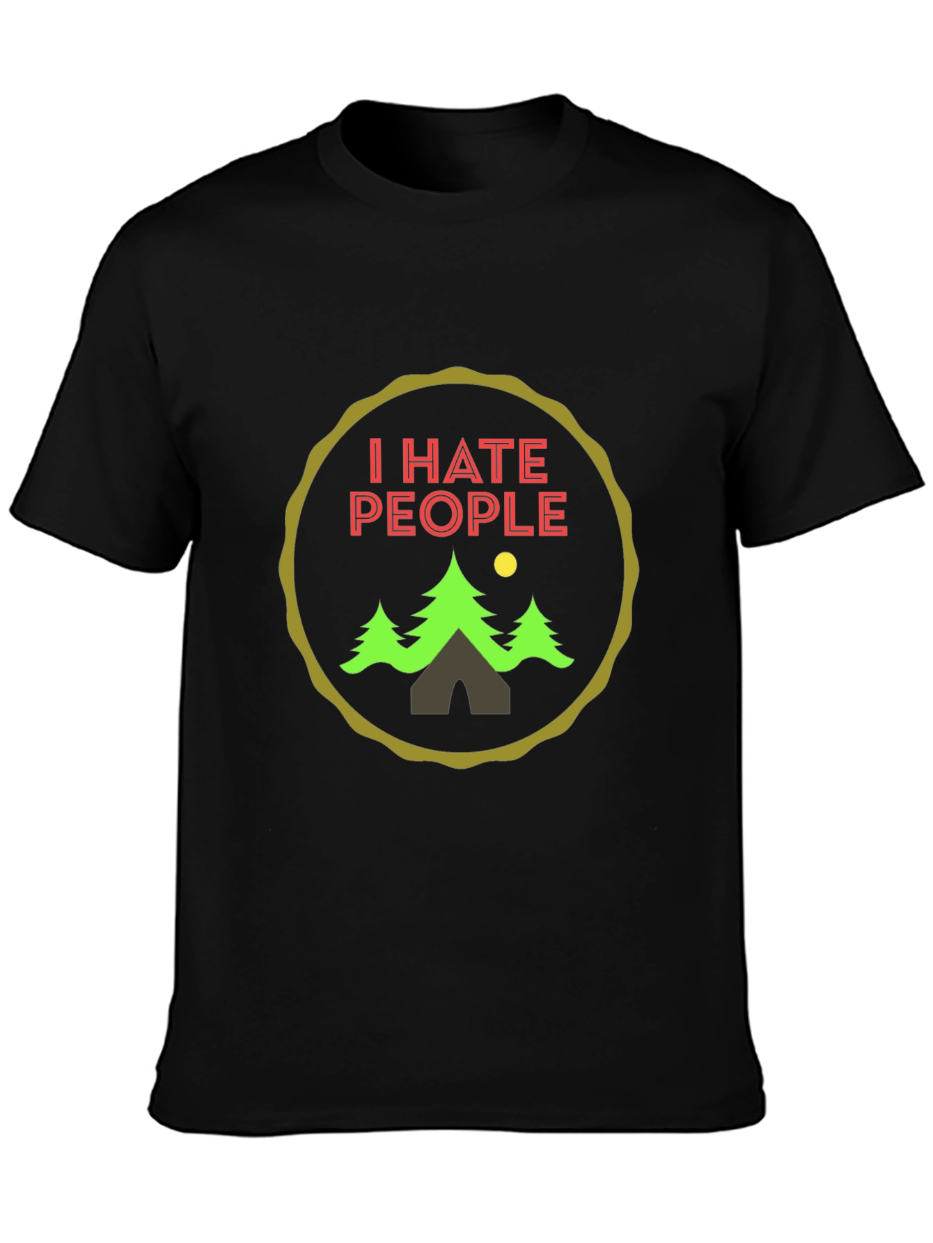 I Hate People Camping Graphic Tee