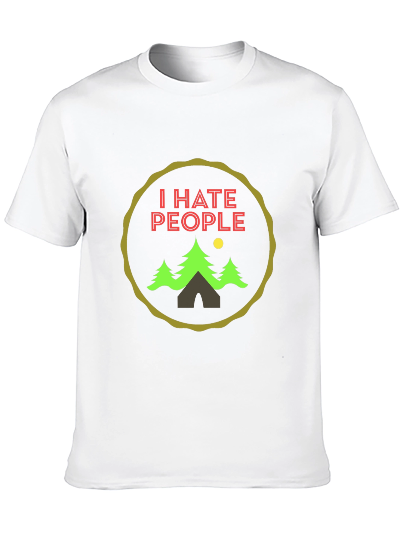 I Hate People Camping Graphic Tee