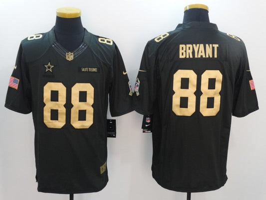 Men's Dallas Cowboys Dez Bryant #88 Black Game Player Jerseys