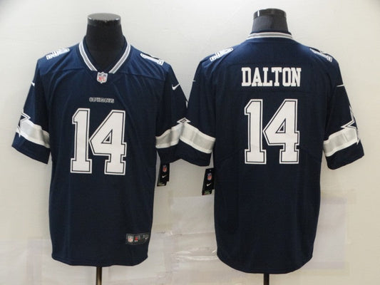 Men's Dallas Cowboys Andy Dalton #14 Navy Game Player Jerseys