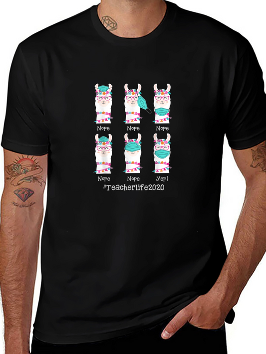 Teacher Life 2020 Llama T-Shirt