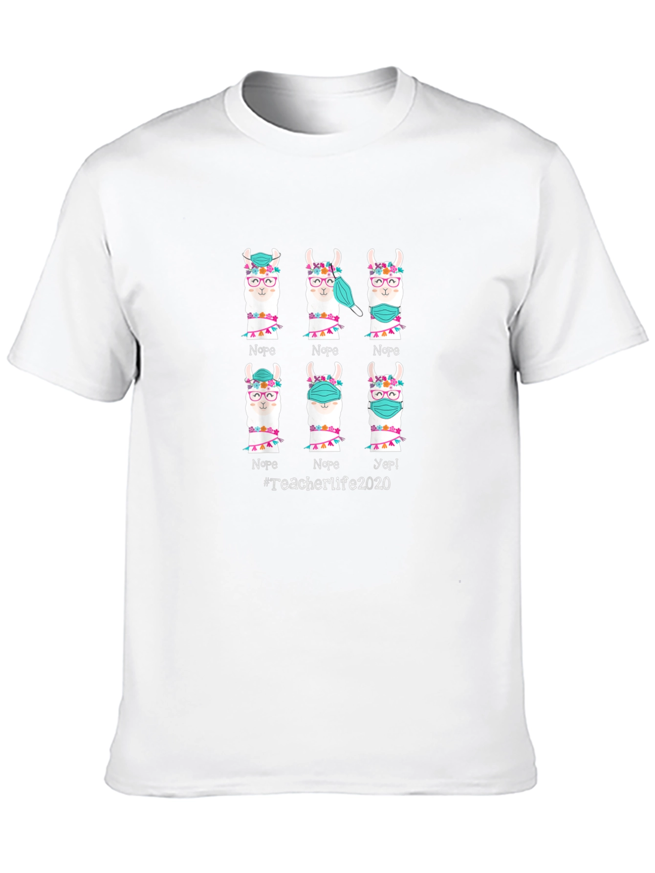 Teacher Life 2020 Llama T-Shirt