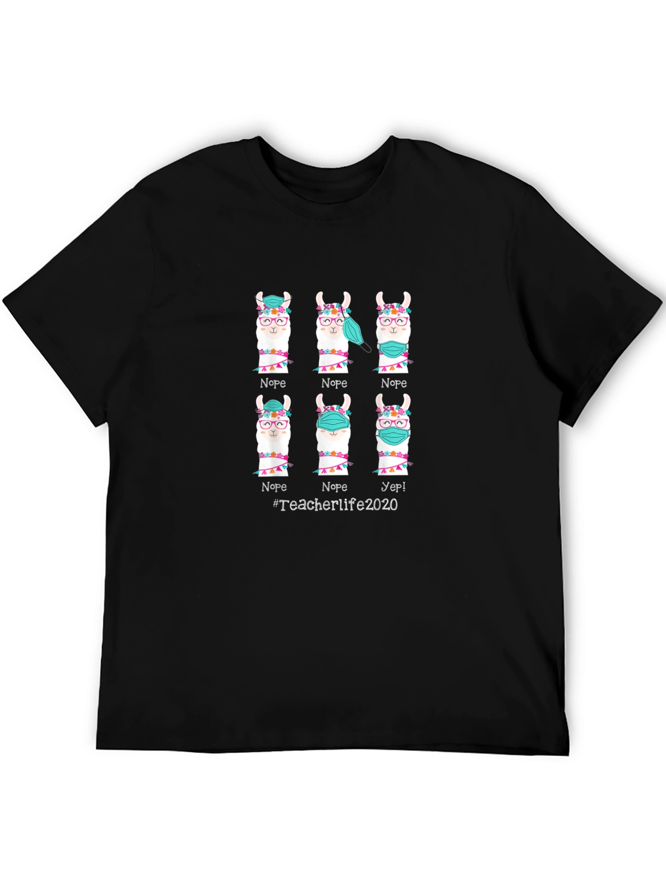 Teacher Life 2020 Llama T-Shirt