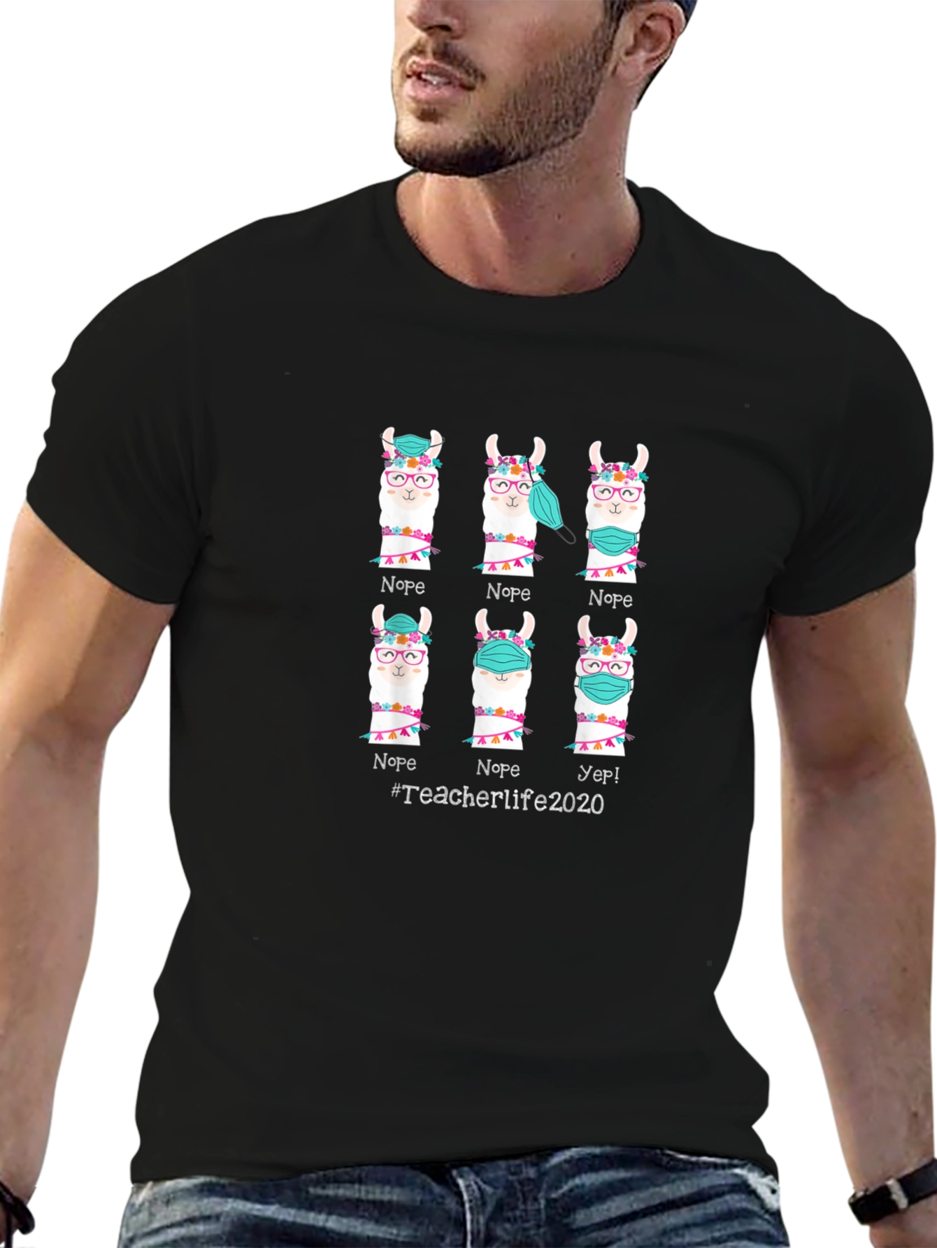 Teacher Life 2020 Llama T-Shirt