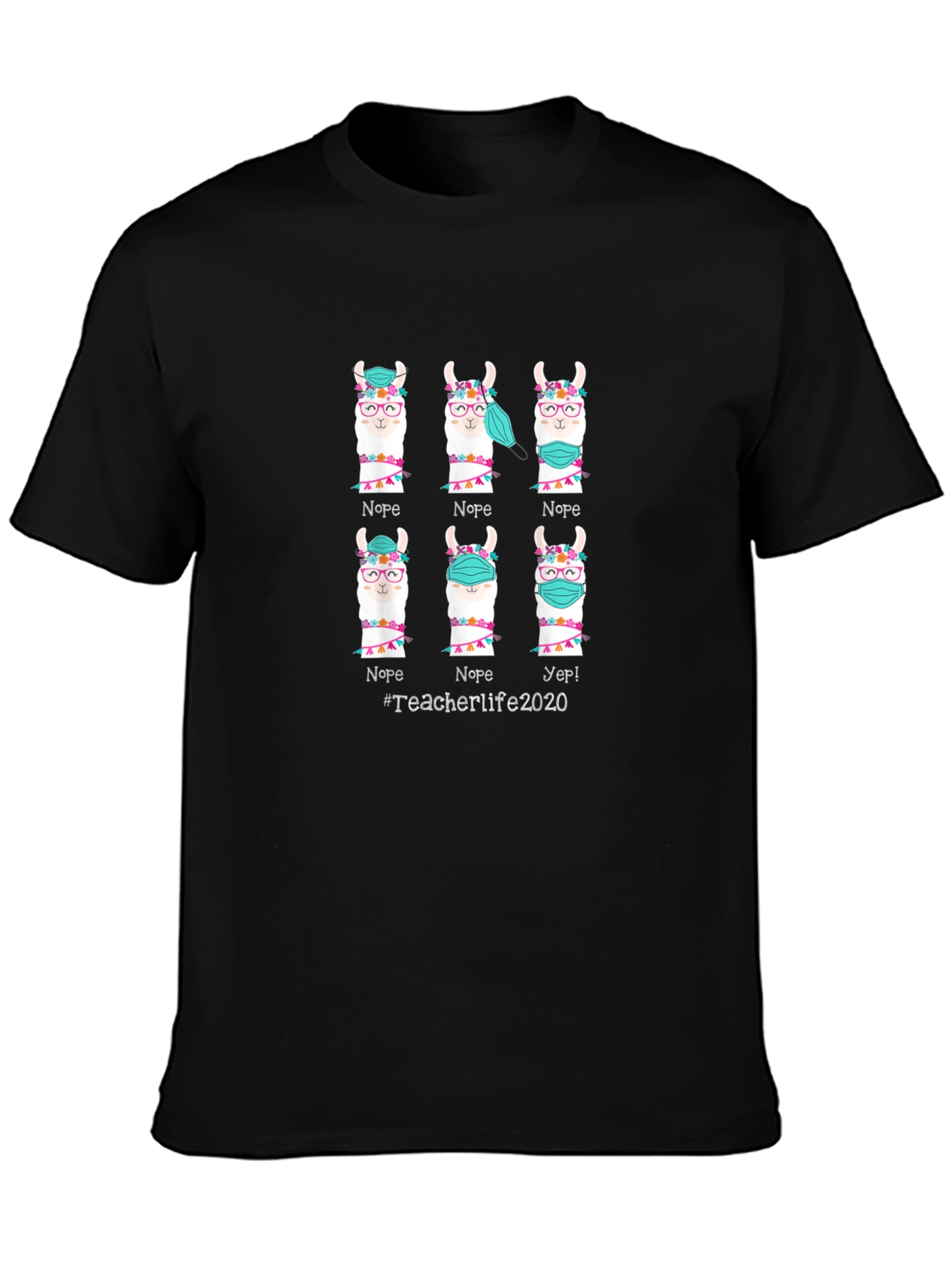 Teacher Life 2020 Llama T-Shirt