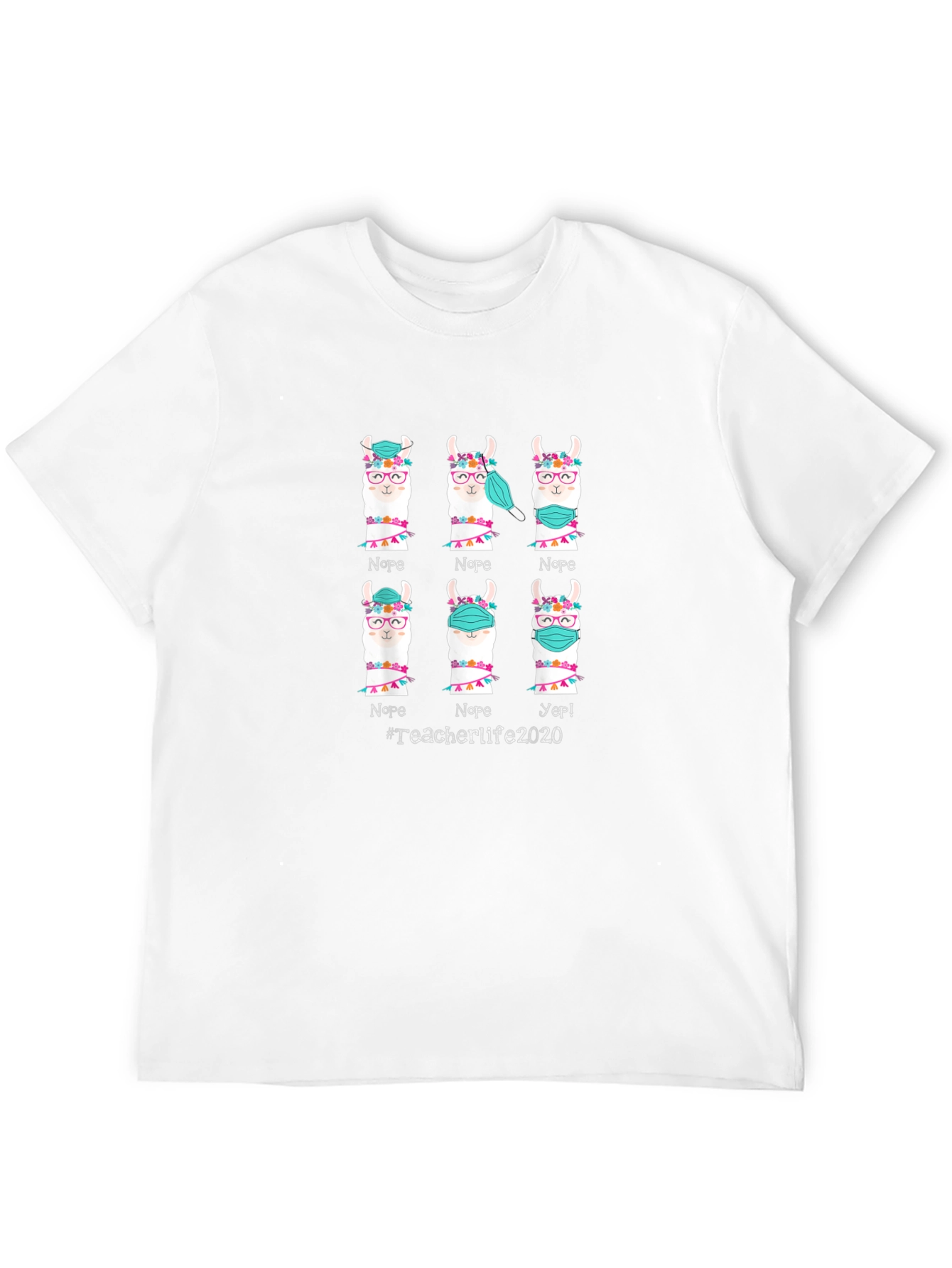 Teacher Life 2020 Llama T-Shirt