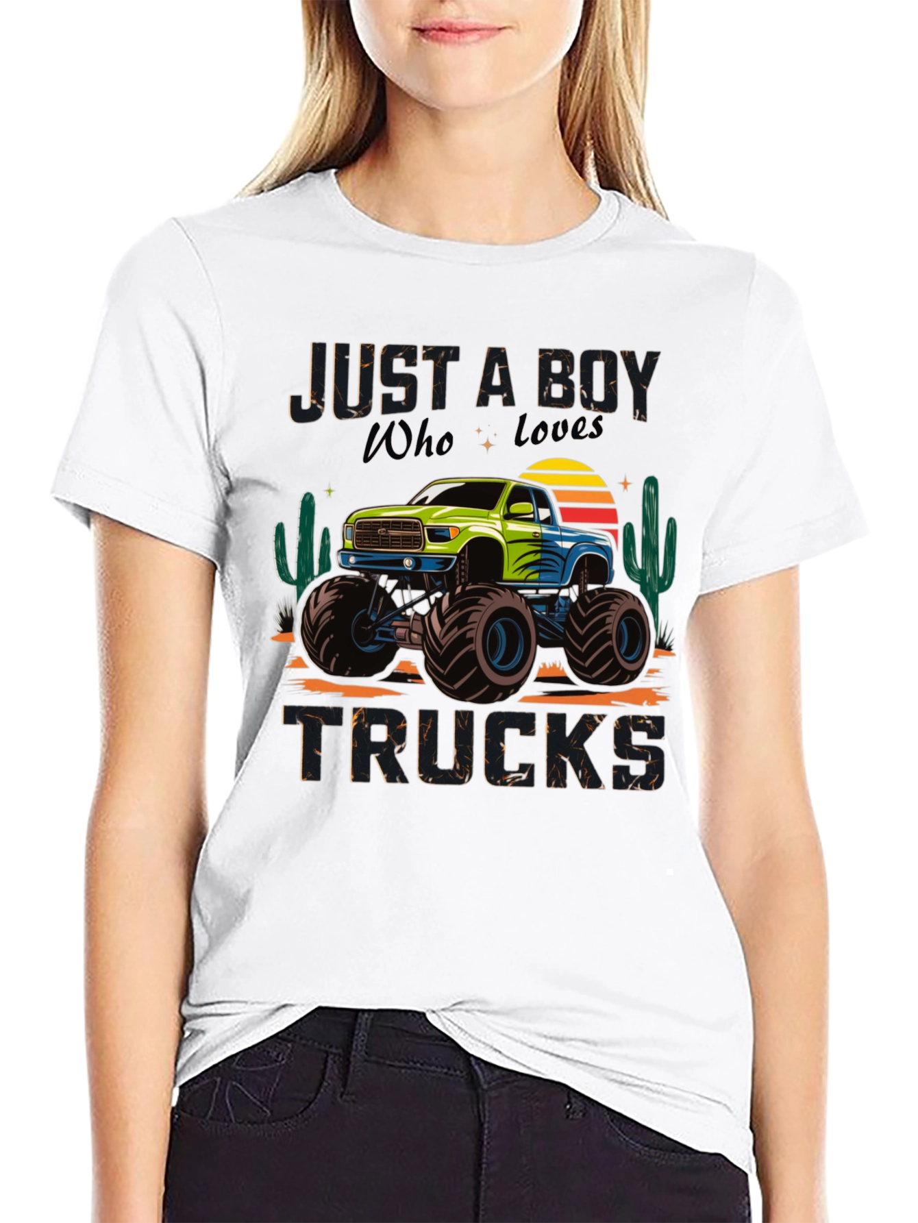 Just a Guy Who Loves Trucks T-Shirt